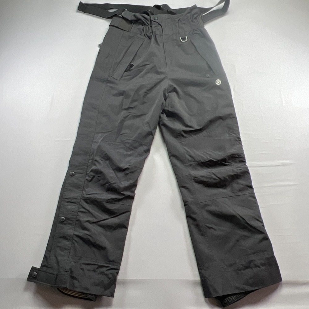 Serac Insulated Snow Pants Mens Medium Black Nylon Adjustable Straps Insulated